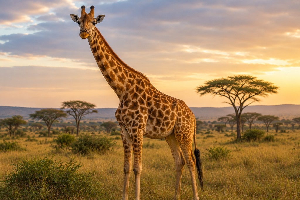 Giraffe on the Savanna